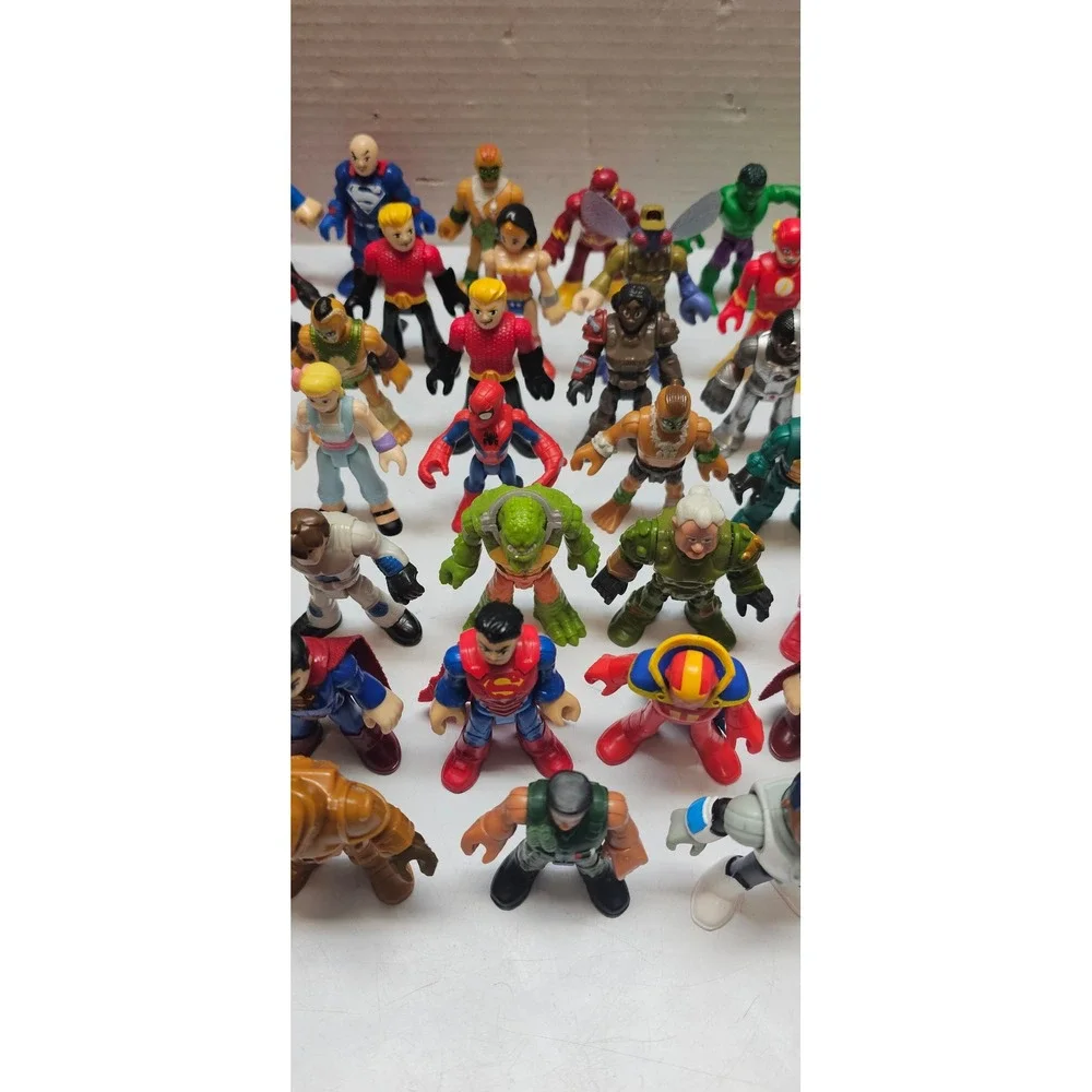 Imaginext DC Super Friends Marvel Power Rangers Action Figure Lot of 45+ Figures